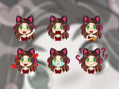 Custom chibi emotes chibi twitch emotes customemotes cute art cute illustration cutechibi design graphicdesign illustraion illustrations streamer streamers twitch.tv twitchemote twitchemotes twitchstreamers vector