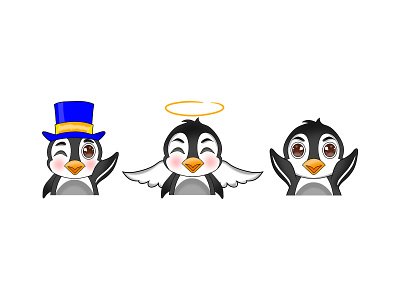 penguin emote chibi twitch emotes customemotes cute cute art cutechibi graphicdesign illustraion illustration illustrations penguine streamer streamers twitch twitch.tv twitchemote twitchemotes vector
