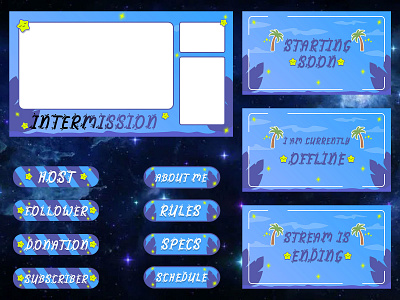 Twitch overlay Package customtype graphicdesign illustration streamer streamers twitch twitch.tv twitchalerts twitchemotes twitchoverlay twitchpackage twitchpanels twitchstreamers