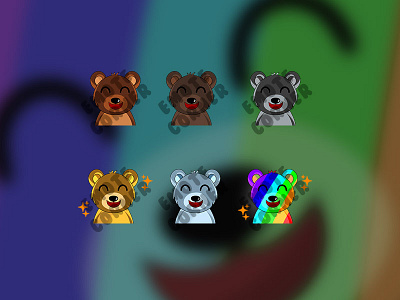 bear badges bear bearbadges bearemotes bears bearvector chibi twitch emotes cutebear illustrations smallstreamers streamers twitch twitch logo twitch.tv twitchemote twitchemotes
