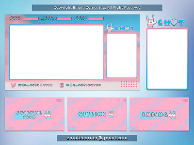 Transgender theme overlay cute cuteart cuteoverlay design graphicdesign illustrations overlaydesign streamers transgender transoverlay transtheme twitch.tv twitchemote twitchemotes