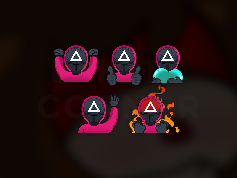 squid game emotes by Emote Corner on Dribbble