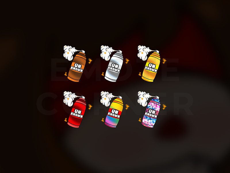 Spray Paint Twitch Badges by Emote Corner on Dribbble