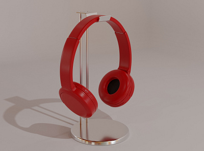 3D Wireless Headphone 3d blender headphone