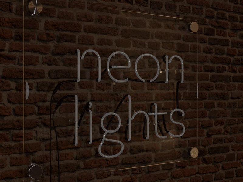 3D Neon Lights 3d logo neon neon light