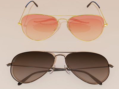 Ray-Ban Aviator Gradient blender blendercycles sunglasses
