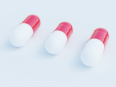 Capsule Pill. 3d blender capsule cycles design pill