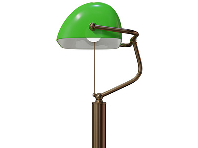 Retro Desk Lamp 3d azer azerbaijan blender desk lamp