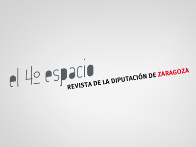 Diseño de logotipo para la revista "El 4º espacio" el 4 espacio estudio mique logo logotipo magazine zaragoza