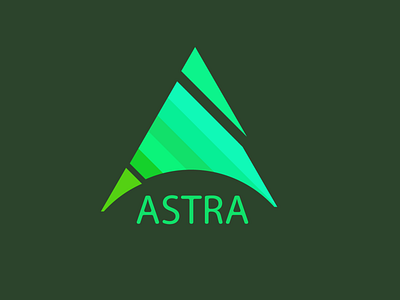 Logo ASTRA design flat graphic design icon illustration logo minimal vector