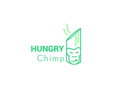 hungry chimps flat graphic design icon illustrator logo minimal