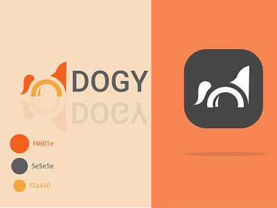 Dogy Logo design icon illustration logo minimal
