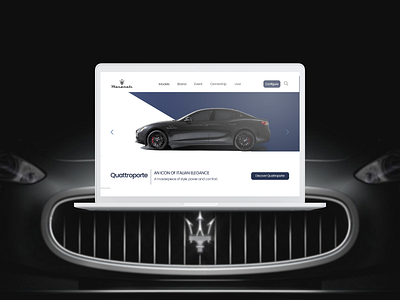 Maserati Landing Page branding landing page maserati ui ui design maserati
