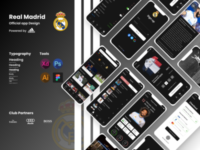 Real Madrid Official app Powered by Adidas by Murad Yusri on Dribbble