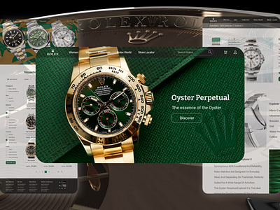Rolex Watches website branding dailyui design graphic design illustration landing page logo ui ux