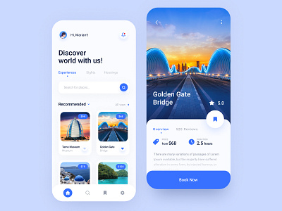 Travel App app ios app mobile mobile app product design travel travel app typography ui ux