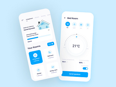 Smart Home Mobile App app interface minimal mobile app mobile apps mobile ui mobile ui ux app design clean mobileapp mobileappdesign ui uidesign uiux ux