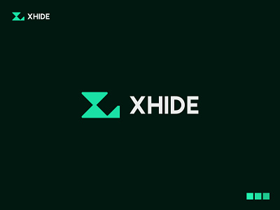 Xhide Logo Design branding logo logo design logo designer minimal v logo x letter x letter logo x logo