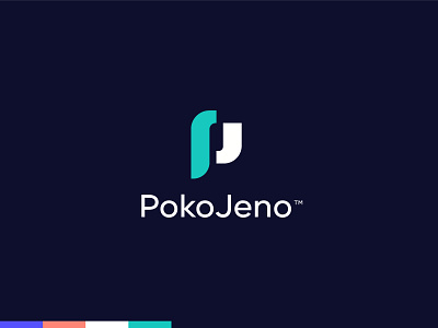 Pokojeno Logo branding design illustration illustrator logo logo design logo designer minimal minimal logo p p letter logo p logo product design