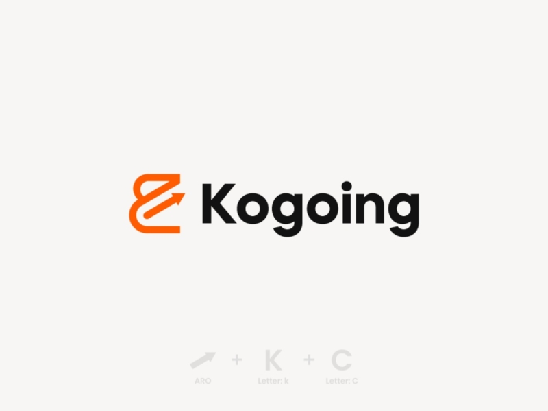 Kogoing Logo arrows billboard brand branding cargo design icon identity industrial k logo letter logo logo logo design logo designer mockup packaging poster trading vintage