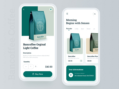 Coffee Shop Mobile App app buy cafe coffe drink ecommerce espresso food iphone iphone x menu mobile app order packaging product design shop store ui ux welcome