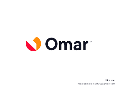 Omar Logo brand branding brandmark clean color design identity letter logo logo branding logo design logo designer logo mark logodesign logos logotype mark monogram symbol thefalcon