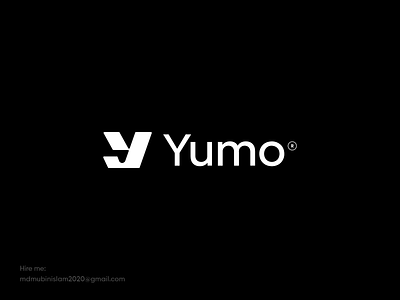 Yumo® Logo brand branding brandmark design icon identity letter logo logo design logo designer logo mark logos logotype mark minimal monogram symbol thefalcon type typography