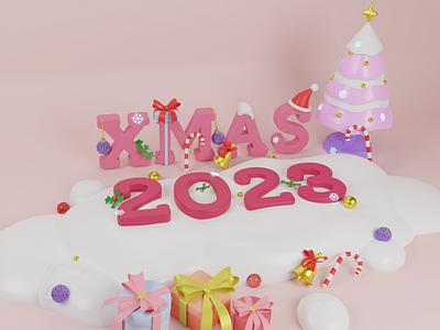 3D Christmas 2023 Illustrations