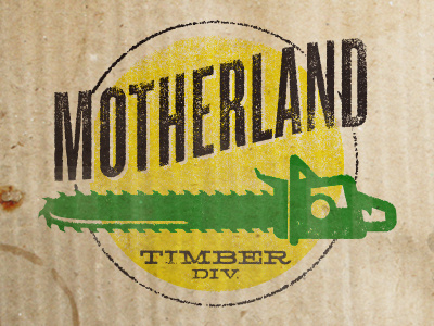 Timber Div. illustration logo motherland