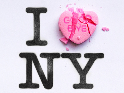 To Resolve Project - New York candy heart its-so-hard-to-say-goodbye new-york to-resolve-project type