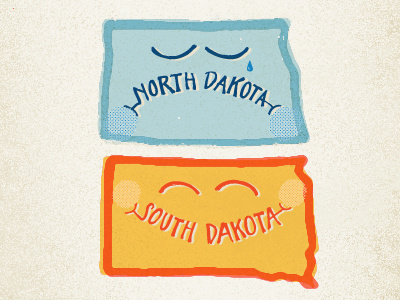 the Dakotas competition illustration letters texture