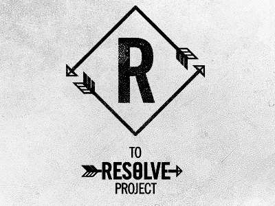 To Resolve Project Logo letters logo never ending logo texture