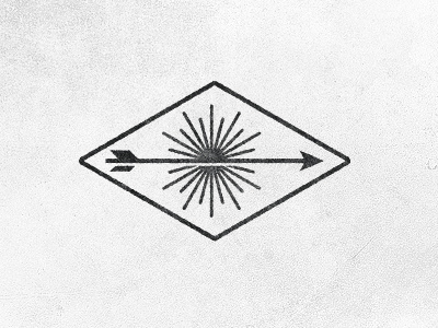 To Resolve Logo, yet again. arrow crest icon illustration logo sun texture