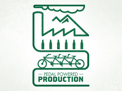 Pedal Power beer bike bikes drunk factory icon logo texture