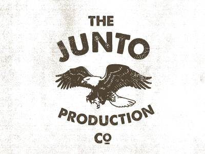 Junto icon illustration kickass eagle logo texture