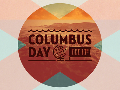 Columbus Day columbus day flag globe illustration logo working