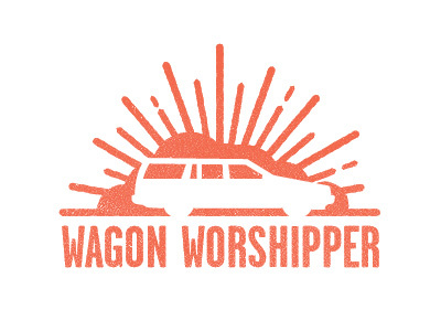 Wagon Worshipper car holy illustration logo texture volvo wagon worship worshipper