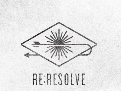 RE:RESOLVE arrow illustration logo re:resolve resolve sun to resolve project