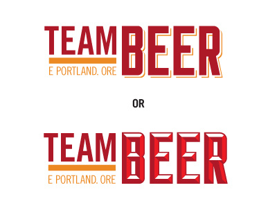 Team Beer beer logo type