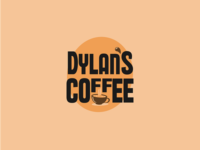 Dylan's Coffee Logo coffee dailylogo dailylogochallenge dylanscoffee flat illustrator logo logochallenge logodesign vector