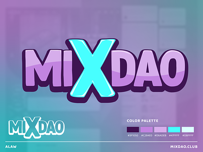 MixDAO - Logo Design branding graphic design identity logo minting mixdao nft