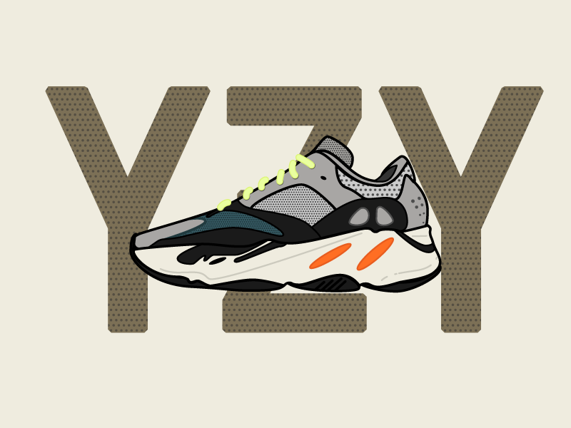 yeezy boost 700 drawing