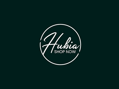 Hubia Shop Now branding graphic design hub logo minimalist logo signature logo