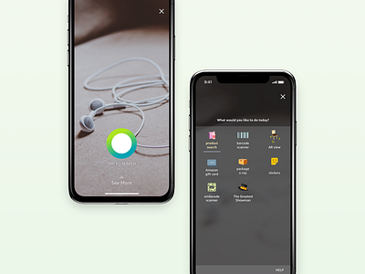 Amazon Camera Modality amazon augmented reality iphone x mobile app visual search