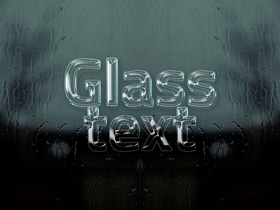 Glass Text Effect