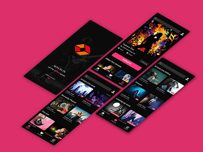 Live music mobile app adobe photoshop adobe xd adobe xd templates app design application music app ui design ux ui visual design