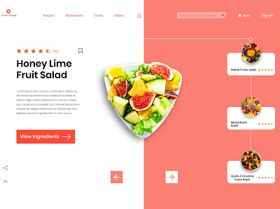 Food Web App Landing page adobe xd adobe xd templates app design food app landing page landing page design ui design ux ui visual design