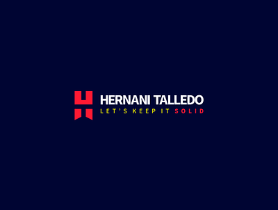 Hernani Talledo Logo branding design flat icon letter logo logo minimal personal brand personal logo