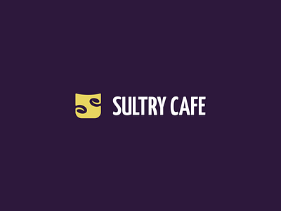 Sultry Cafe Logo branding coffee shop design flat icon logo minimal specialty coffee