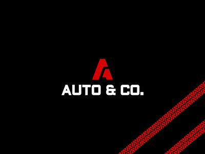 Auto & Co. Logo auto auto services branding car car logo graphic design logo minimal